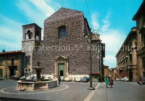 AK / Ansichtskarte L_Aquila Chiesa dei Gesuiti Fontana L_Aquila