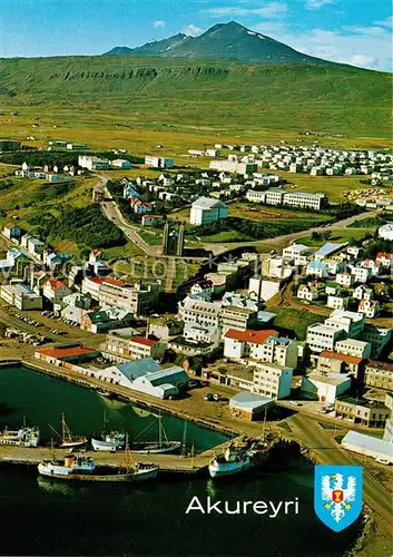 AK / Ansichtskarte Akureyri Aerial view Akureyri