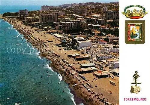 AK / Ansichtskarte Torremolinos Vista aerea Grand Playa de Montemar 1a Coleccion de 25 modelos Torremolinos