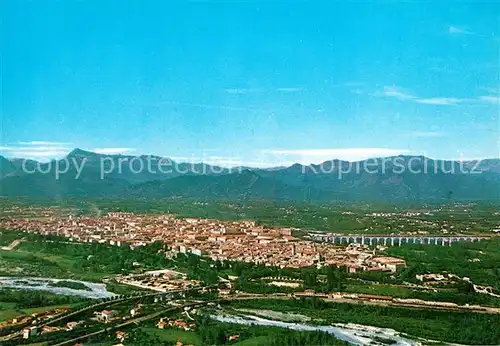 AK / Ansichtskarte Cuneo nella sua cornice alpine veduta aerea Cuneo