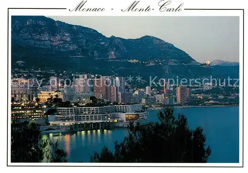 AK / Ansichtskarte Monaco Crepuscule sur Monte Carlo Monaco