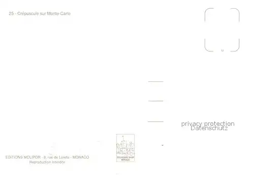 AK / Ansichtskarte Monaco Crepuscule sur Monte Carlo Monaco