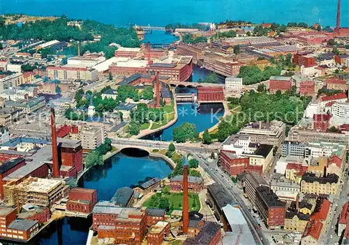 AK / Ansichtskarte Tampere Stadtzentrum Fliegeraufnahme Tampere