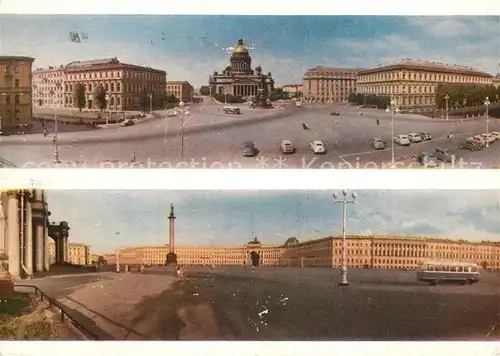 AK / Ansichtskarte Leningrad_St_Petersburg St Issacs Square Palastplatz Leningrad_St_Petersburg
