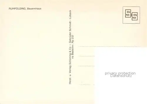 AK / Ansichtskarte Ruhpolding Bauernhaus Ruhpolding