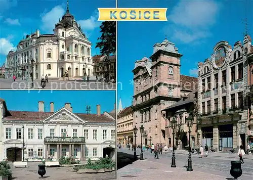 AK / Ansichtskarte Kosice Statne divadlo postavene Dessewlfyho palac Univerzitny kostol Levocsky dom Kosice
