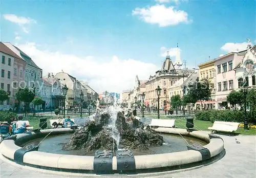 AK / Ansichtskarte Kosice Fontana so zverokruhom v centre mesta Kosice