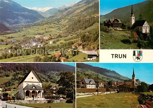 AK / Ansichtskarte Trun_GR Hospiz Maria Licht St Anna Kapelle Dorfpartie Trun_GR