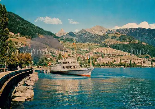 AK / Ansichtskarte Montreux_VD Baie de Clarens Lac Leman Montreux VD