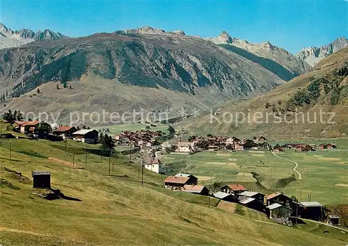 AK / Ansichtskarte Sedrun und Surrhein mit Chruezlipass Sedrun