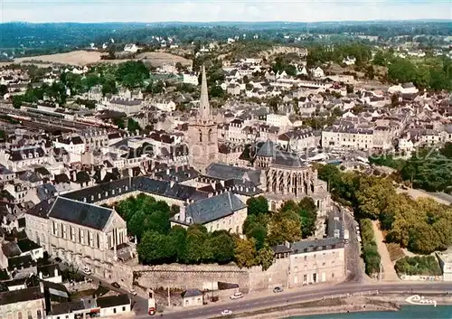 AK / Ansichtskarte Redon Vue generale aerienne En premier plan le college St Sauveur Redon