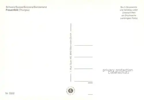 AK / Ansichtskarte Frauenfeld Ortspartie Frauenfeld