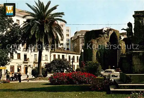 AK / Ansichtskarte Pontevedra Rulnas de Santo Domingo y Monumento a los Herces del Puente Sampayo Pontevedra