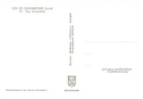AK / Ansichtskarte Carcassonne Vue d ensemble Carcassonne