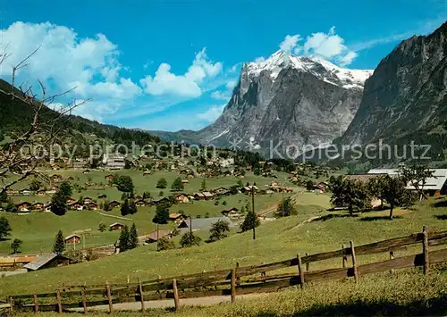 AK / Ansichtskarte Grindelwald mit Wetterhorn Grindelwald