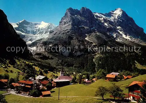 AK / Ansichtskarte Grindelwald Fiescherhoerner Eiger Grindelwald