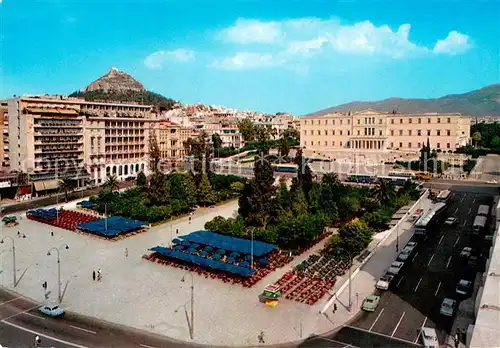 AK / Ansichtskarte Athen_Griechenland Syntagma Platz Das Parlament Athen_Griechenland