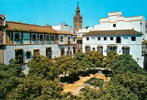 AK / Ansichtskarte Sevilla_Andalucia Barrio de Santa Cruz Plaza de Dona Elvira Sevilla_Andalucia