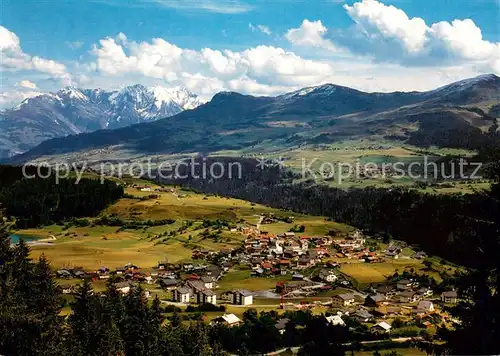 AK / Ansichtskarte Brigels mit Obersaxen und die Signina Brigels