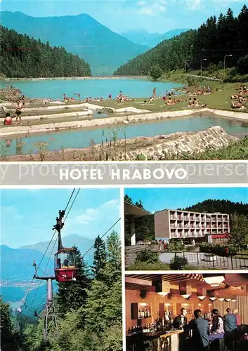 AK / Ansichtskarte Velka_Fatra Hotel Hrabovo Bar Freibad Bergbahn Velka Fatra