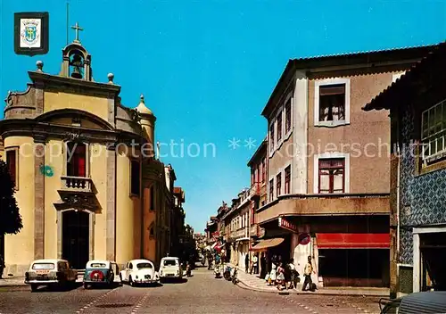 AK / Ansichtskarte Povoa_de_Varzim Igreja de Sao Roque e Rua 5 de Outubro Povoa_de_Varzim