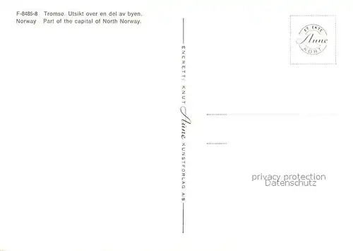 AK / Ansichtskarte Tromsoe Part of the capital of North Norway aerial view Tromsoe