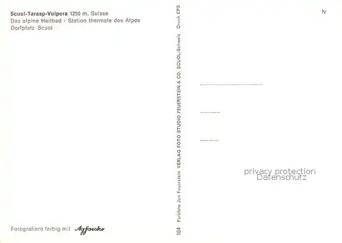 AK / Ansichtskarte Scuol_Tarasp_Vulpera Dorfplatz Scuol_Tarasp_Vulpera