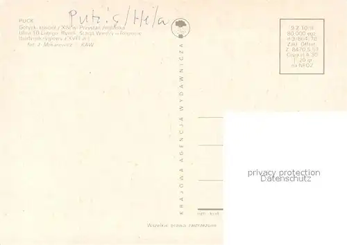 AK / Ansichtskarte Puck  Puck