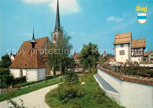 AK / Ansichtskarte Zug_ZG Oswaldkirche Museum Zug_ZG