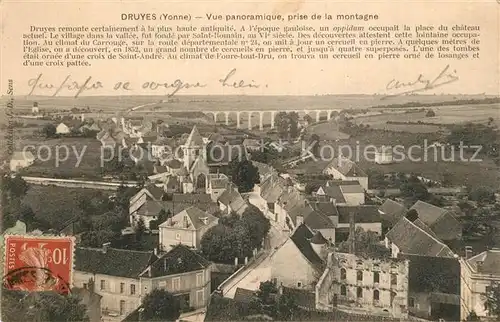 AK / Ansichtskarte Druyes les Belles Fontaines Fliegeraufnahme Druyes les Belles Fontaines