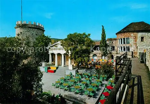 AK / Ansichtskarte Rijeka_Fiume Burgrestaurant Terrasse Rijeka Fiume
