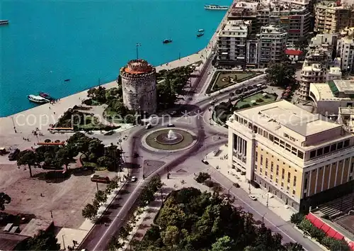 AK / Ansichtskarte Thessaloniki Weisser Turm Fliegeraufnahme Thessaloniki