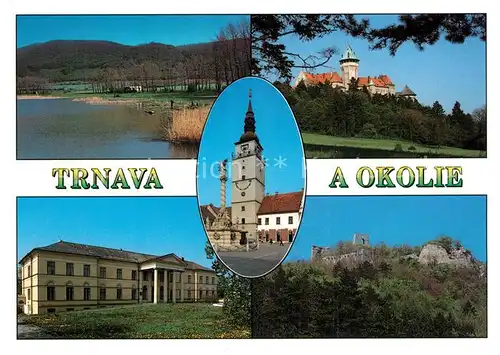 AK / Ansichtskarte Trnava und Umgebung Schloss Stadtturm Burgruine Trnava