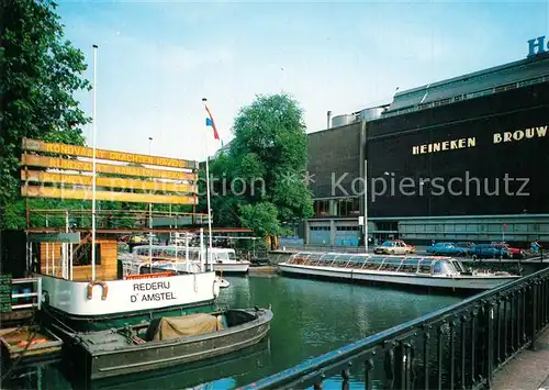 AK / Ansichtskarte Amsterdam_Niederlande Afvaartsteiger Rederij D Amstel Reederei Rundfahrten Grachtenfahrten Amsterdam_Niederlande