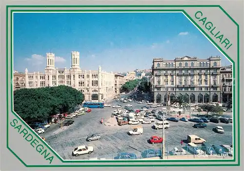 AK / Ansichtskarte Cagliari Sulla sinistra il Palazzo Municipale Cagliari
