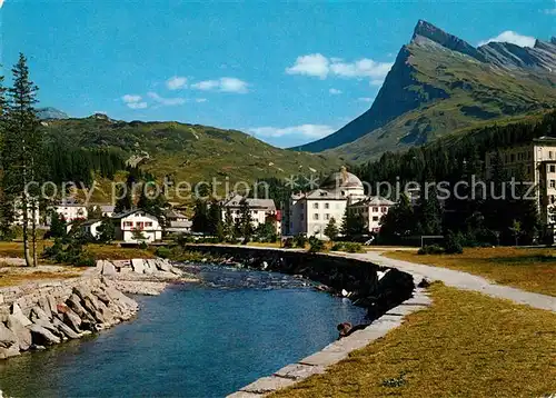 AK / Ansichtskarte San_Bernardino_GR Villaggio con Pizzo Uccello San_Bernardino_GR