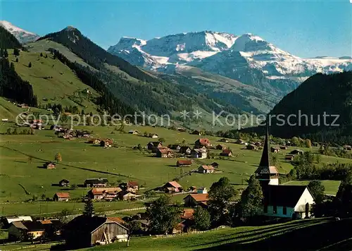 AK / Ansichtskarte St_Stephan_BE Panorama Blick gegen Wildstrubel Berner Alpen St_Stephan_BE