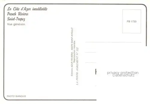 AK / Ansichtskarte Saint_Tropez_Var Vue aerienne  Saint_Tropez_Var