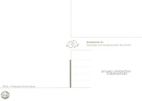 AK / Ansichtskarte Arlesheim Domplatz Dom Arlesheim
