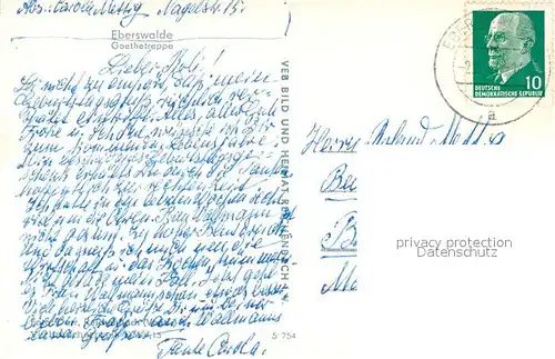 AK / Ansichtskarte Eberswalde Goethetreppe Eberswalde