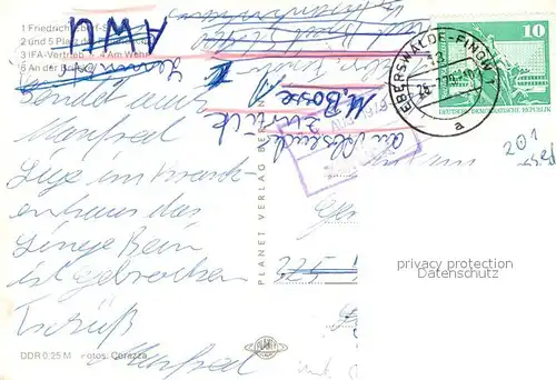 AK / Ansichtskarte Eberswalde Friedrich Ebert Strasse Platz der Freundschaft IFA Vertrieb Wehr Bruecke Eberswalde