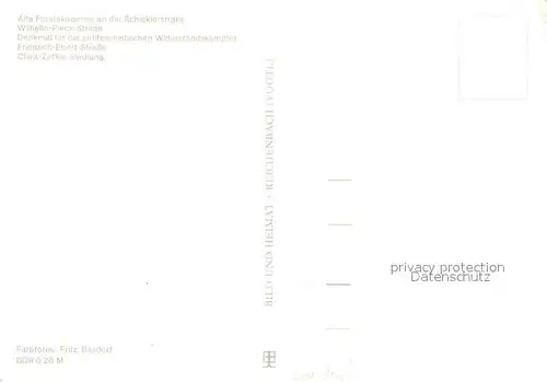 AK / Ansichtskarte Finow_Eberswalde Forstakademie Wilhelm Pieck Strasse Denkmal Friedrich Ebert Strasse Clara Zetkin Siedlung Finow Eberswalde