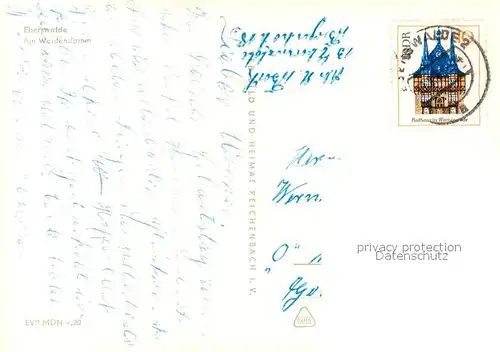 AK / Ansichtskarte Eberswalde Am Weidendamm Wasserfall Eberswalde