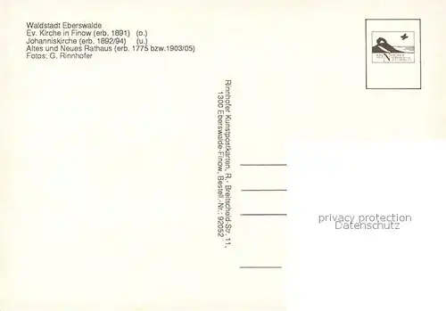 AK / Ansichtskarte Eberswalde Johanniskirche Rathaus Kirche in Finow Eberswalde