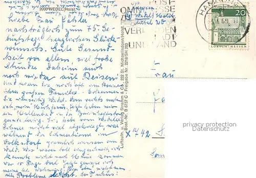 AK / Ansichtskarte Wedel_Pinneberg Fliegeraufnahme Wedel Pinneberg