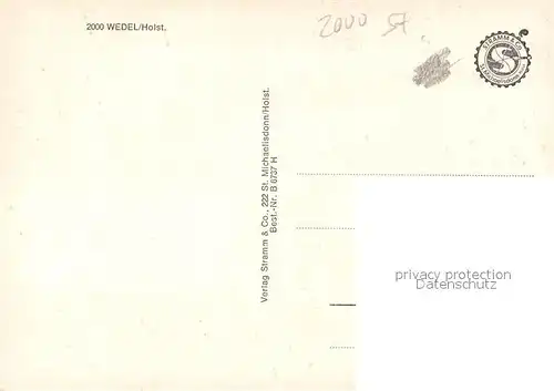 AK / Ansichtskarte Wedel_Pinneberg Wohnsiedlung Hochhaeuser Roland Statue Hafen Schulauer Faehrhaus Willkommhoeft Hochseedampfer Wedel Pinneberg