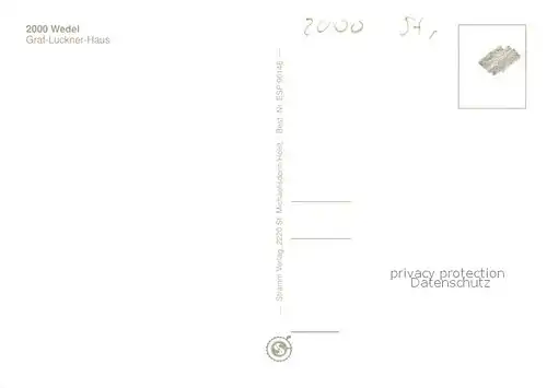 AK / Ansichtskarte Wedel_Pinneberg Graf Luckner Haus Fliegeraufnahme Wedel Pinneberg