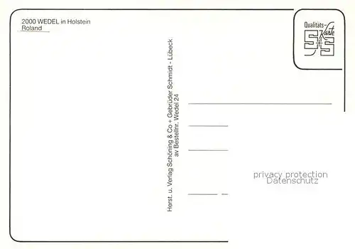 AK / Ansichtskarte Wedel_Pinneberg Roland Statue Wedel Pinneberg