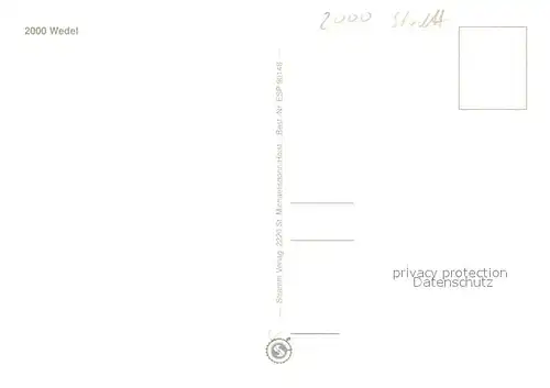 AK / Ansichtskarte Wedel_Pinneberg Fliegeraufnahme Wedel Pinneberg