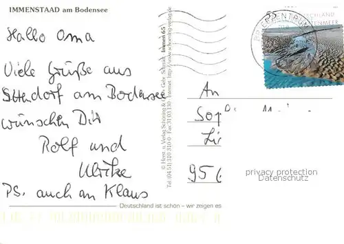 AK / Ansichtskarte Immenstaad_Bodensee Fliegeraufnahme Sonnenuntergang Yachthafen Schwoererhaus Historisches Gebaeude Immenstaad_Bodensee